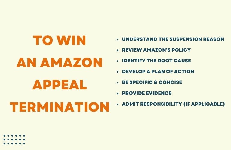 Some steps to follow if you want to win an Amazon appeal termination