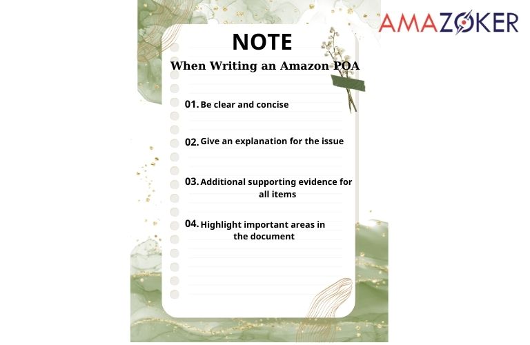 Key factors contribute to a successful appealing when writing an Amazon plan of action