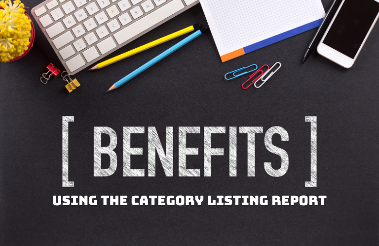 Advantages of utilizing the category listing report