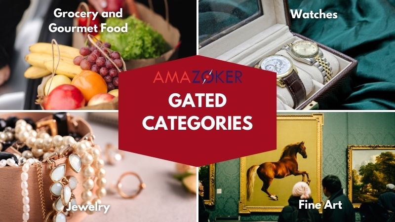 Some categories in Amazon Gated Categories list