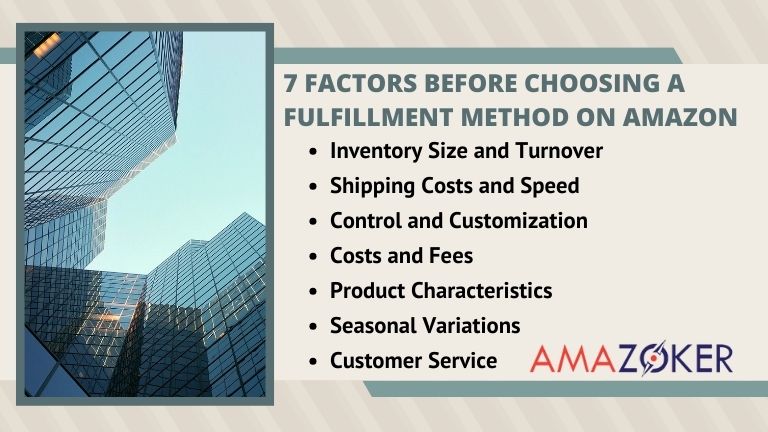 It is crucial to consider seven key factors before selecting a fulfillment method on Amazon