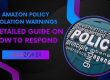 Amazon Policy Violation Warnings: A Detailed Guide on How to Respond