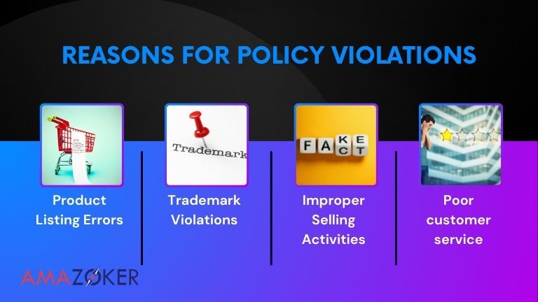 Four common reasons for policy violations on Amazon
