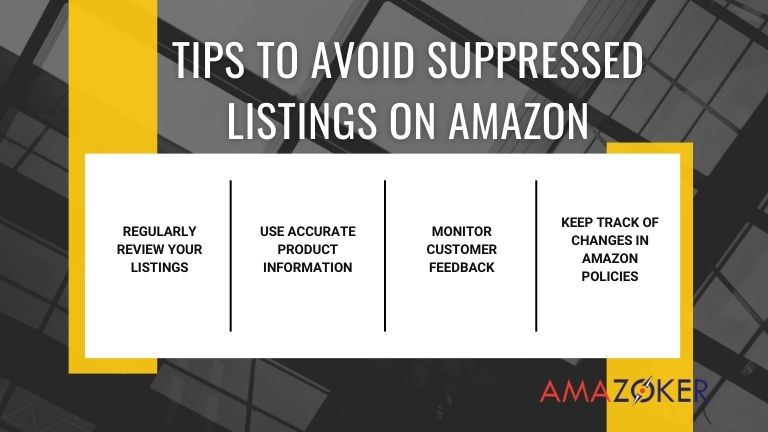 Strategies for Preventing Suppressed Listings on Amazon