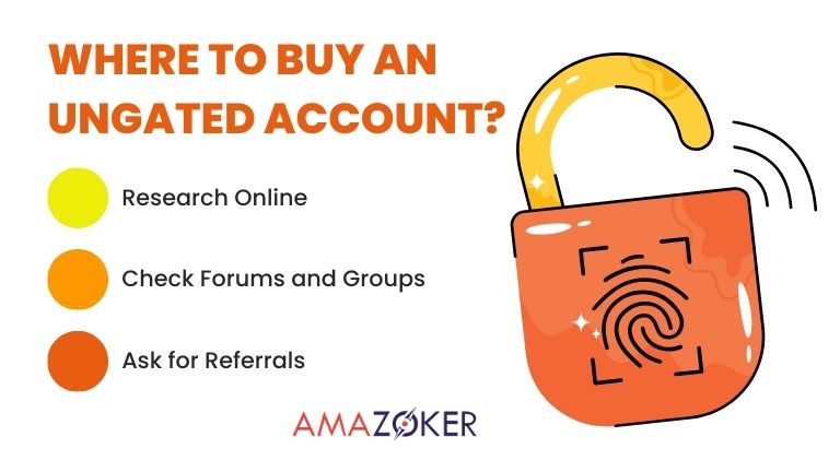 There are several methods to locate a trustworthy source for buying an ungated Amazon account