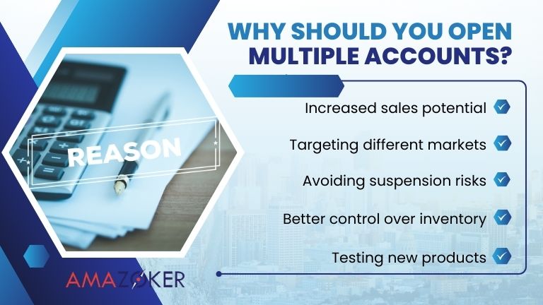 What are the reasons for opening multiple accounts?